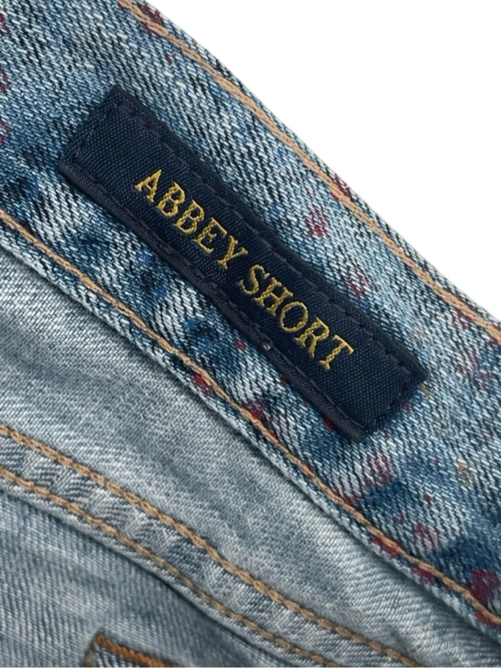 Lucky Brand Blue Denim Floral Print Bermuda Shorts size 6/28